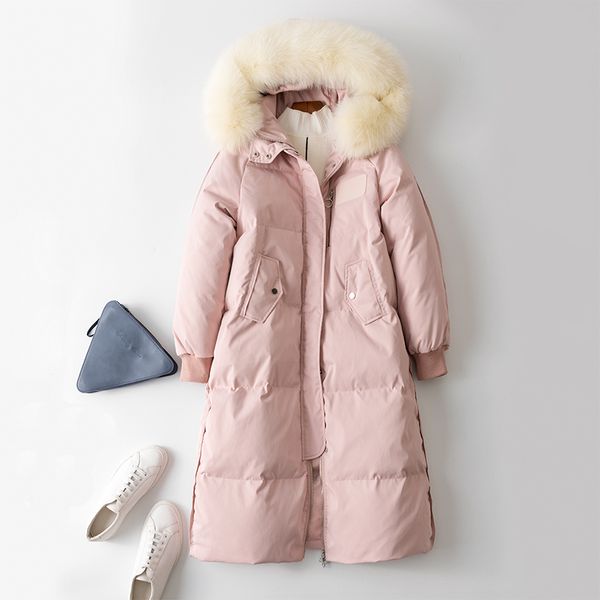 down coat women winter thick warm 90% white duck down jacket female real fur trim hood fashion pink coat npi 81024c, Black
down coat women winter thick warm 90% white duck down jacket female real fur trim hood fashion pink coat npi 81024c, Black