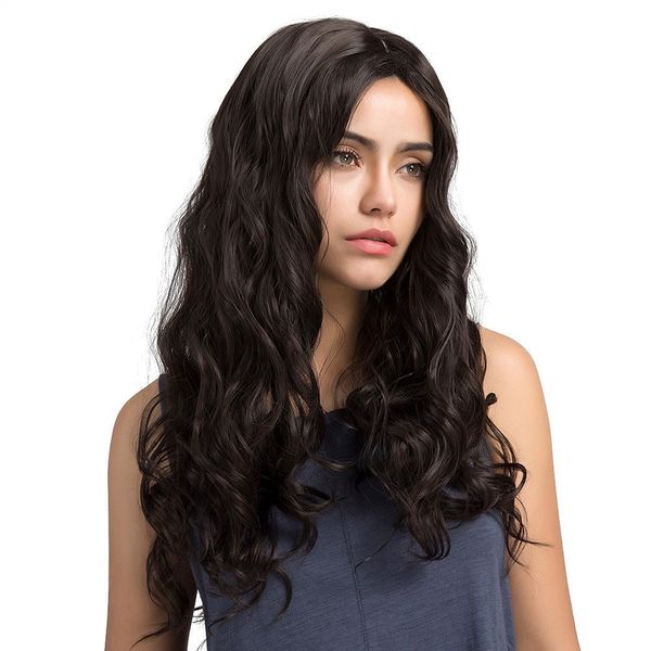 long loose wavy syntheic wig front wig curly full natural hair wigs women black fluffy little curly hair natural wave ins style, Brown
long loose wavy syntheic wig front wig curly full natural hair wigs women black fluffy little curly hair natural wave ins style, Brown