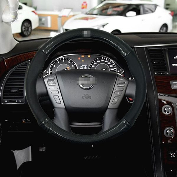 for nissan car steering wheel cover anti-slip black carbon fiber pvc leather
for nissan car steering wheel cover anti-slip black carbon fiber pvc leather