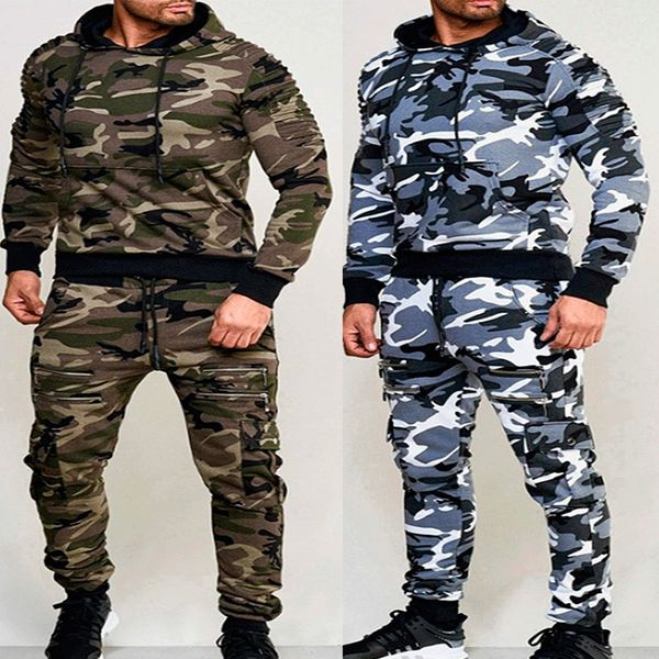 new fashion men set long sleeve camouflage hoodies set male tracksuit outdoors sport suit men's gyms set casual sportswear suit, White;black
new fashion men set long sleeve camouflage hoodies set male tracksuit outdoors sport suit men's gyms set casual sportswear suit, White;black