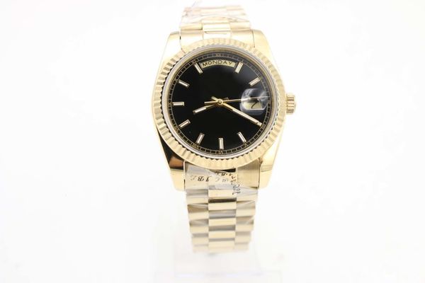 2020 day week men s watch black dial 18k gold 36mm date stainless steel clasp gd2836 automatic movement watch men wristwatch, Slivery;brown
2020 day week men s watch black dial 18k gold 36mm date stainless steel clasp gd2836 automatic movement watch men wristwatch, Slivery;brown