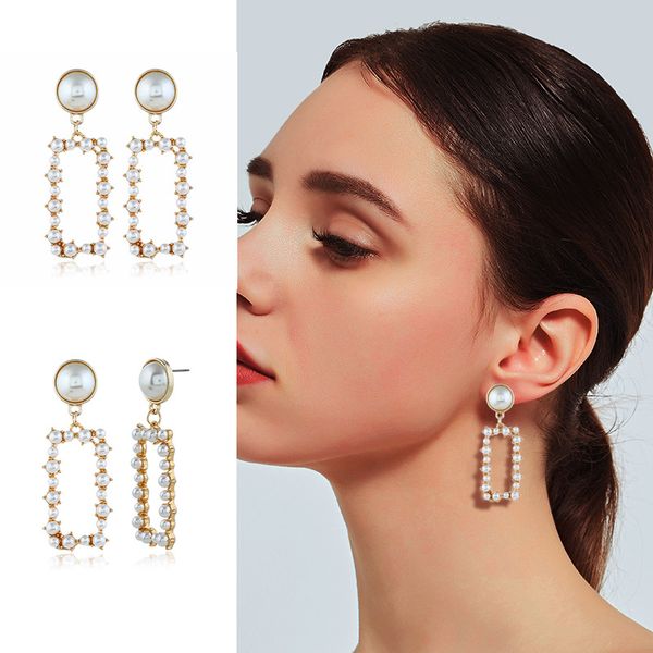 square earrings with simple pearl geometry in korea fashionable hollow-out sweet girl earrings, Golden
square earrings with simple pearl geometry in korea fashionable hollow-out sweet girl earrings, Golden