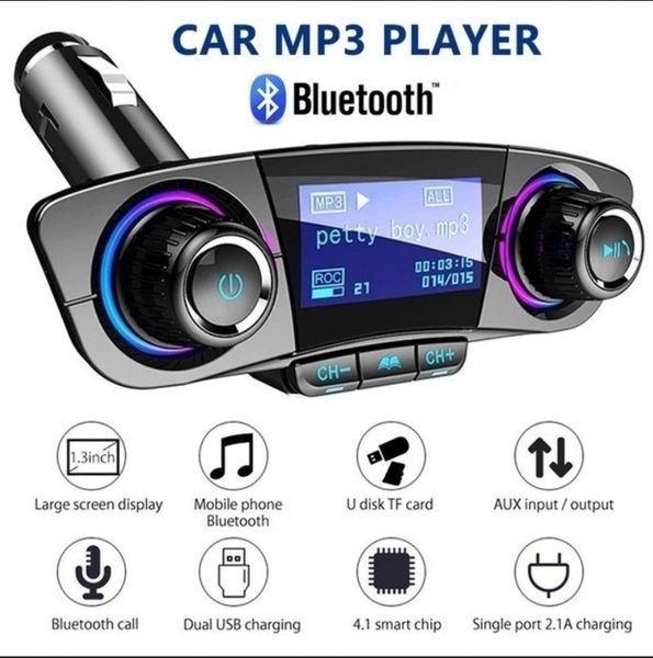 bluetooth car kit mp3 player handswireless fm transmitter radio adapter usb charger lcd remote control for car electronics
bluetooth car kit mp3 player handswireless fm transmitter radio adapter usb charger lcd remote control for car electronics