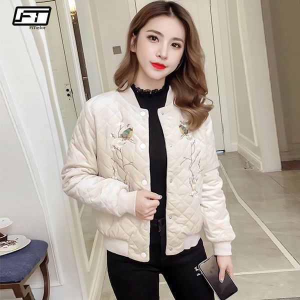 fitaylor женщины вышивки цветочные печати короткие пальто хлопка весна зима женский однобортный толщина теплый проложенный хлопка пальто, Black
fitaylor женщины вышивки цветочные печати короткие пальто хлопка весна зима женский однобортный толщина теплый проложенный хлопка пальто, Black