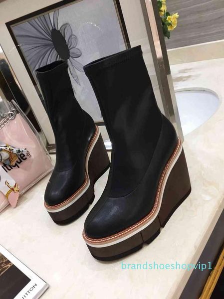 2019 womans leather shoes luxury designer ankle boots factory direct female rough heel round head autumn fashion0812, Black
2019 womans leather shoes luxury designer ankle boots factory direct female rough heel round head autumn fashion0812, Black