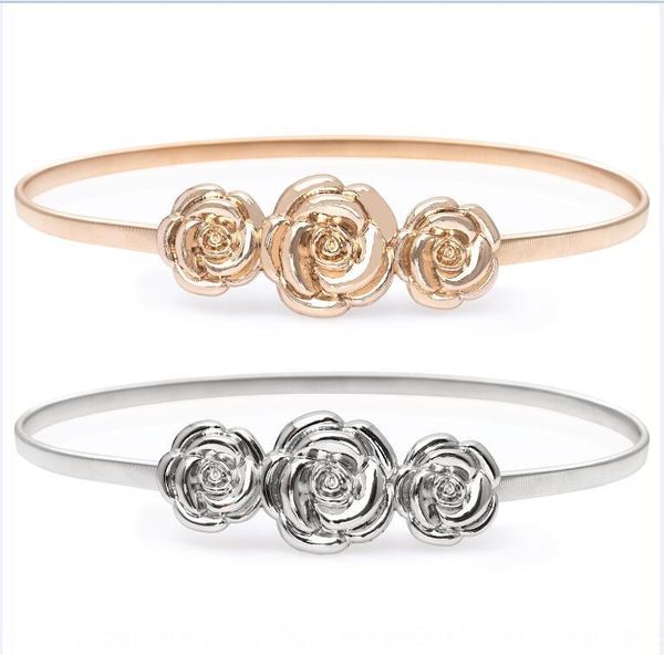 all-match decorative metal rose women's band elastic band waist chain women's thin metal belt elastic belt, Black;brown
all-match decorative metal rose women's band elastic band waist chain women's thin metal belt elastic belt, Black;brown
