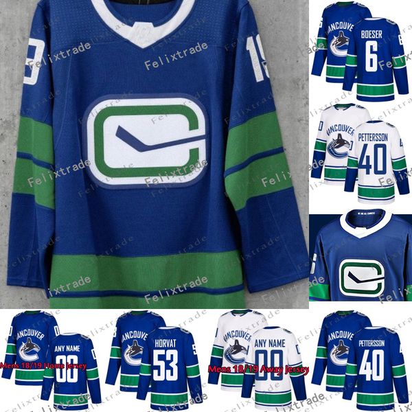 Vancouver Canucks 2019 Alternate Third 3rd Heritage Jersey Elias Pettersson Bo Horvat Brock Boeser Antoine Roussel Alexander Edler
Vancouver Canucks 2019 Alternate Third 3rd Heritage Jersey Elias Pettersson Bo Horvat Brock Boeser Antoine Roussel Alexander Edler