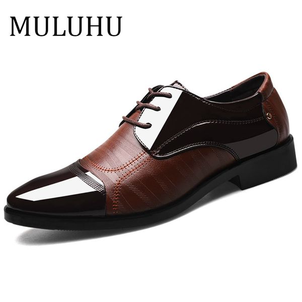 muluhu spring autumn men shoes leather business oxford leather shoes office wedding lace up flat plus size 38-48, Black
muluhu spring autumn men shoes leather business oxford leather shoes office wedding lace up flat plus size 38-48, Black