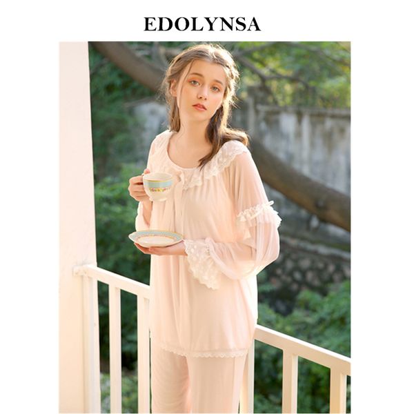 women's lolita pajama sets lace long pants vintage ladies girl's mesh pyjamas set victorian sleepwear loungewear h805, Blue;gray
women's lolita pajama sets lace long pants vintage ladies girl's mesh pyjamas set victorian sleepwear loungewear h805, Blue;gray
