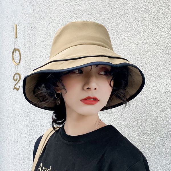 new literary simple ins shade fisherman hat ladies summer travel uv-proof cotton hat, Blue;gray
new literary simple ins shade fisherman hat ladies summer travel uv-proof cotton hat, Blue;gray