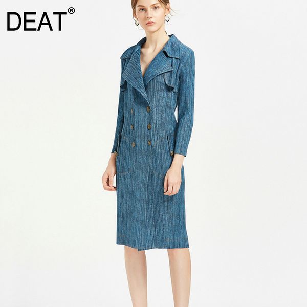 deat 2019 new fashion women clothes washed turn-down collar slim long jacket autumn windbreaker striped pleated clothes wb59405, Black;brown
deat 2019 new fashion women clothes washed turn-down collar slim long jacket autumn windbreaker striped pleated clothes wb59405, Black;brown