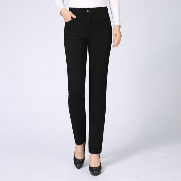 women black denim pants winter warm thick slim fit straight jean trouser woman fleece liner thermal zipper front jeans bottom, Blue
women black denim pants winter warm thick slim fit straight jean trouser woman fleece liner thermal zipper front jeans bottom, Blue
