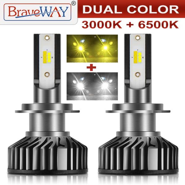 braveway 3000k+6500k h1 h11 h8 h9 h7 double color led headlight bulbs h7 led canbus hb3 hb4 bulbs for car 12v 24v fog lamps
braveway 3000k+6500k h1 h11 h8 h9 h7 double color led headlight bulbs h7 led canbus hb3 hb4 bulbs for car 12v 24v fog lamps