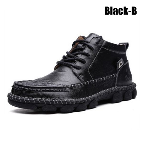 fashion mens pu leather shoes casual anti-slip vintage boots high streetwear for fall winter popular, Black
fashion mens pu leather shoes casual anti-slip vintage boots high streetwear for fall winter popular, Black