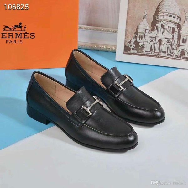 20fw women cowhide leather wedges pumps dress shoes hand-made retro round-toe high heel shoes for women ladies yetc3, Black