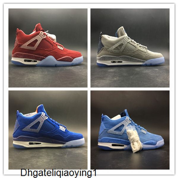 2020 new 4 iv light blue red grey men basketball shoe 4s suede sports outdoor fashion trainers sneakers with box size 7-13, Black
2020 new 4 iv light blue red grey men basketball shoe 4s suede sports outdoor fashion trainers sneakers with box size 7-13, Black