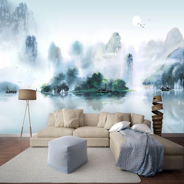 chinese style ink landscape mural wallpaper 3d living room bedroom background wall decor papel de parede sala 3d art wall papers
chinese style ink landscape mural wallpaper 3d living room bedroom background wall decor papel de parede sala 3d art wall papers