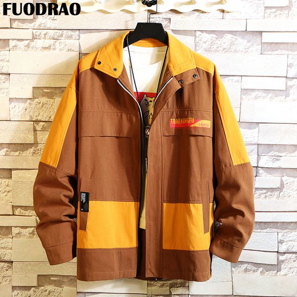 fuodrao jacket men cotton japan style coats male hiphop patchwork jaqueta masculina fashion streetwear plus size 5xl j160, Black;brown
fuodrao jacket men cotton japan style coats male hiphop patchwork jaqueta masculina fashion streetwear plus size 5xl j160, Black;brown