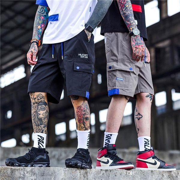 new mens hip hop casual multi-pocket shorts man short pants men streetwear cargo shorts pants male loose letter, White;black
new mens hip hop casual multi-pocket shorts man short pants men streetwear cargo shorts pants male loose letter, White;black