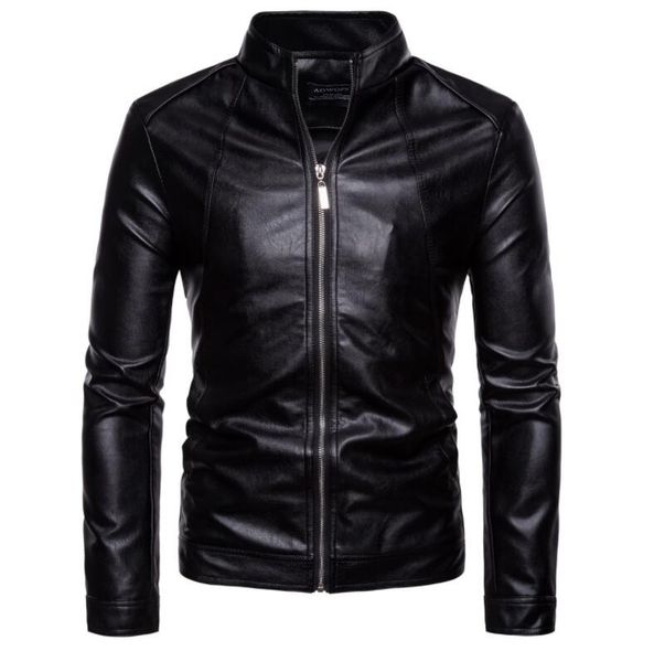 mens leather jacket slim motorcycle leather coat men jackets clothes personalized stage street fashion stand collar black autumn
mens leather jacket slim motorcycle leather coat men jackets clothes personalized stage street fashion stand collar black autumn