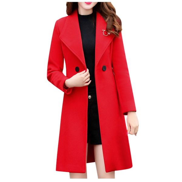 winter coat women work solid vintage winter office long sleeve button woolen autumn coat manteau femme abrigos mujer invierno, Black
winter coat women work solid vintage winter office long sleeve button woolen autumn coat manteau femme abrigos mujer invierno, Black