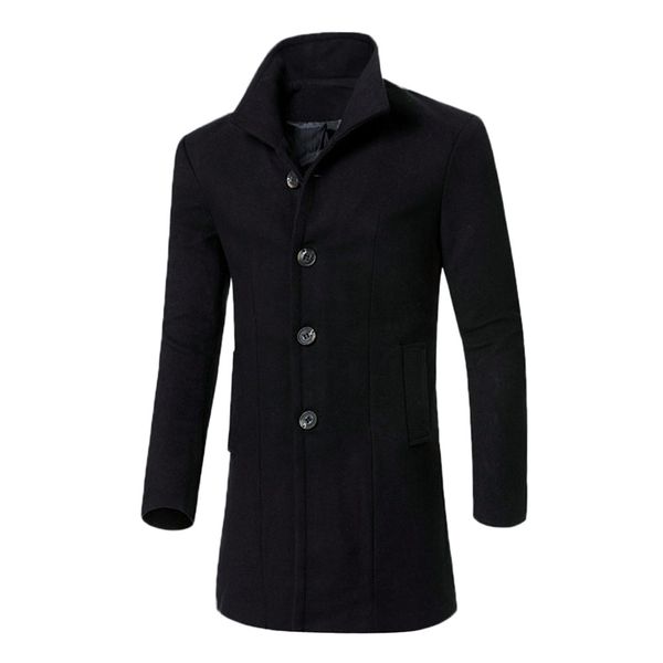 warm winter wool jacket men high-quality wool coat casual slim long sleeve coat men's long collar trench men kaban, Black
warm winter wool jacket men high-quality wool coat casual slim long sleeve coat men's long collar trench men kaban, Black