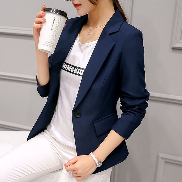 casual fashion office lady office ladies blazer solid notched slim women jacket full sleeve short spring blazer feminino, White;black
casual fashion office lady office ladies blazer solid notched slim women jacket full sleeve short spring blazer feminino, White;black