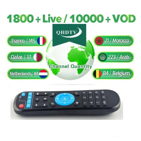 

qhdtv 3 месяца, 6 месяцев, 1 год, пульт дистанционного управления для Android tv box leadcool, Q9, Q1