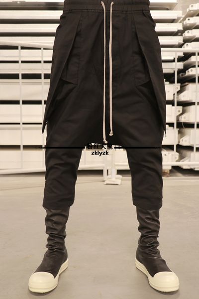 27-46 2018 new men's clothing gd hair stylist fashion street stereoscopic side pocket harem pants capris plus size costumes, Black
27-46 2018 new men's clothing gd hair stylist fashion street stereoscopic side pocket harem pants capris plus size costumes, Black