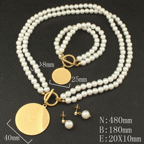 round gold color necklace bracelet drop earrings stainless steel jewelry sets for women fashion sfgzapcg, Silver
round gold color necklace bracelet drop earrings stainless steel jewelry sets for women fashion sfgzapcg, Silver