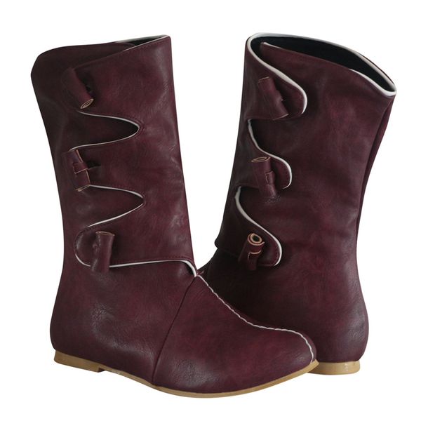 women retro leather mid-calf boots autumn winter western comfy low heel fashion booties round toe ankle combat flat shoes, Black
women retro leather mid-calf boots autumn winter western comfy low heel fashion booties round toe ankle combat flat shoes, Black
