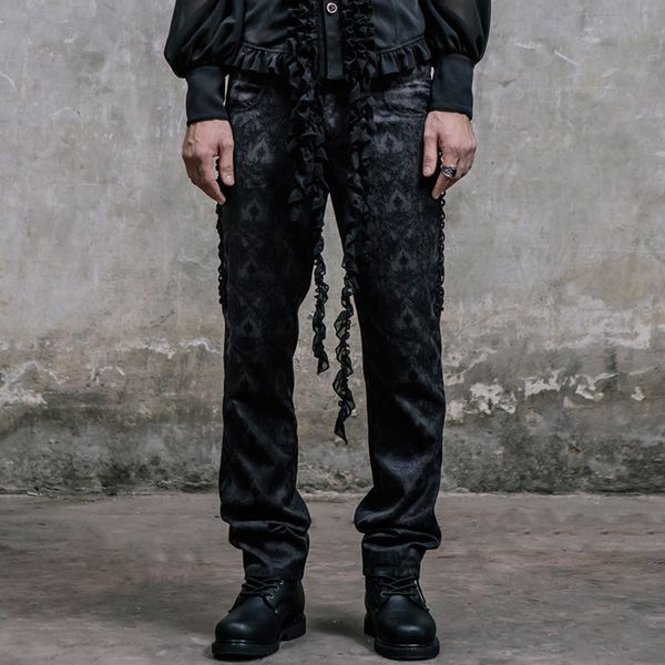 men's pants steampunk men victorian black silk high waist trousers casual slim fit fashion embroidery long
men's pants steampunk men victorian black silk high waist trousers casual slim fit fashion embroidery long