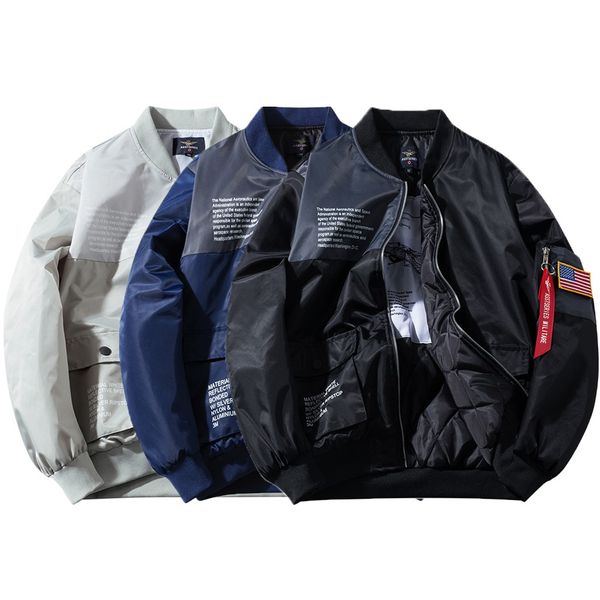 feitong spring new men's bomber zipper jacket male casual streetwear hip hop slim fit coat men clothing plus size jackets men, Black;brown
feitong spring new men's bomber zipper jacket male casual streetwear hip hop slim fit coat men clothing plus size jackets men, Black;brown