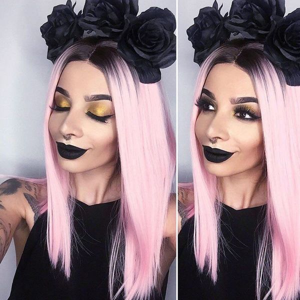europe and the united states foreign trade ladies long straight hair black gradient light pink wigs hood manufacturers wholesale
europe and the united states foreign trade ladies long straight hair black gradient light pink wigs hood manufacturers wholesale