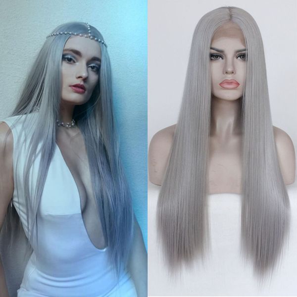 grey straight hair synthetic lace front wig 13x4 glueless high temperature fiber ombre gray synthetic hair lace wigs for women cosplay wig
grey straight hair synthetic lace front wig 13x4 glueless high temperature fiber ombre gray synthetic hair lace wigs for women cosplay wig