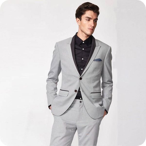 latest coat pant designs grey groom tuxedos men suits for wedding groomsmen blazer jacket 2piece gentle custom costume homme terno masculino, Black;gray
latest coat pant designs grey groom tuxedos men suits for wedding groomsmen blazer jacket 2piece gentle custom costume homme terno masculino, Black;gray