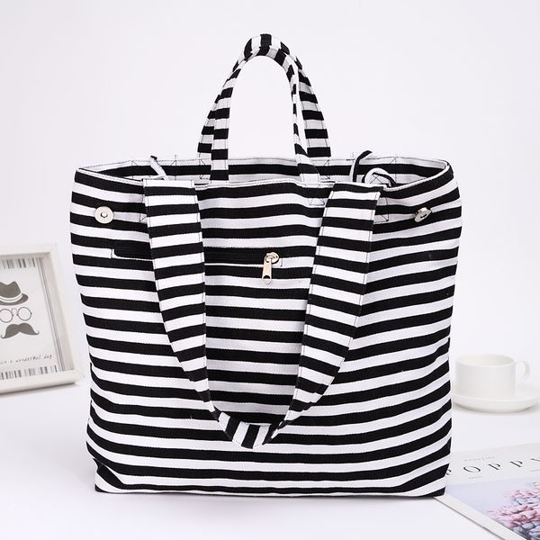 2019 canvas fashion durable women black and white stripes shoulder bag shopping tote flax cotton shopping bags maximal
2019 canvas fashion durable women black and white stripes shoulder bag shopping tote flax cotton shopping bags maximal