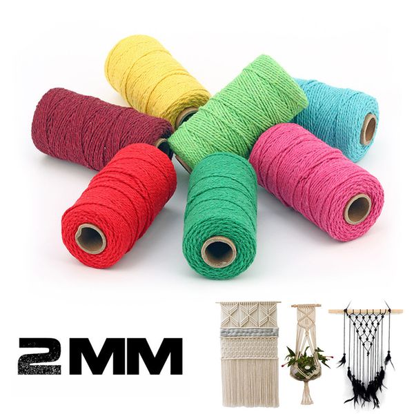 2mm 100m macrame cord cotton natural rope twine string for craft decor wall hanging cotton baker twine rope macrame cord black, Black;white
2mm 100m macrame cord cotton natural rope twine string for craft decor wall hanging cotton baker twine rope macrame cord black, Black;white