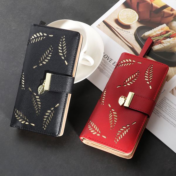 1 pc new women clutch leather wallet long card holder purse phone bag case fashion handbags, Red;black
1 pc new women clutch leather wallet long card holder purse phone bag case fashion handbags, Red;black