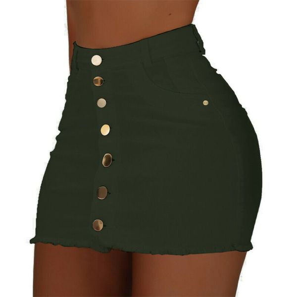denim skirt high waist mini skirts women 2019 strench high waist solid skirt summer button denim short mini jeans, Black
denim skirt high waist mini skirts women 2019 strench high waist solid skirt summer button denim short mini jeans, Black