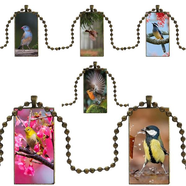 for girls handmade gift vintage jewelry steel color glass cabochon choker pendant long rectangle necklace beautiful birds, Silver
for girls handmade gift vintage jewelry steel color glass cabochon choker pendant long rectangle necklace beautiful birds, Silver