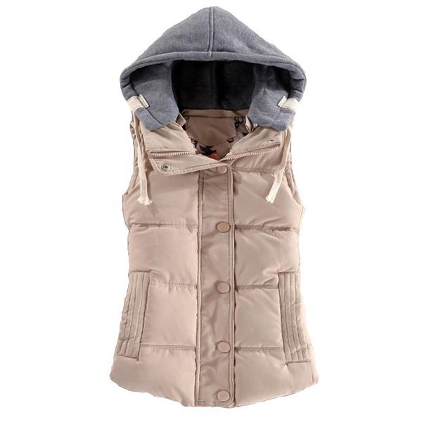 women 's cotton wool collar hooded down vest brand new female winter warm jacket &outerwear autumn winter coat, Black;white
women 's cotton wool collar hooded down vest brand new female winter warm jacket &outerwear autumn winter coat, Black;white
