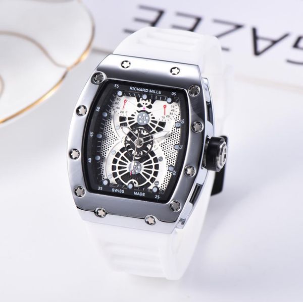 brand rm men's watches fashion luxury automatic date quartz watch designer famous chronograph sports men's clock, Slivery;brown
brand rm men's watches fashion luxury automatic date quartz watch designer famous chronograph sports men's clock, Slivery;brown