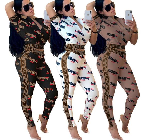 brand designer women'sc fendi russian letter printing zipper set two piece multi-color optional summer short sleeve + long, Gray
brand designer women'sc fendi russian letter printing zipper set two piece multi-color optional summer short sleeve + long, Gray