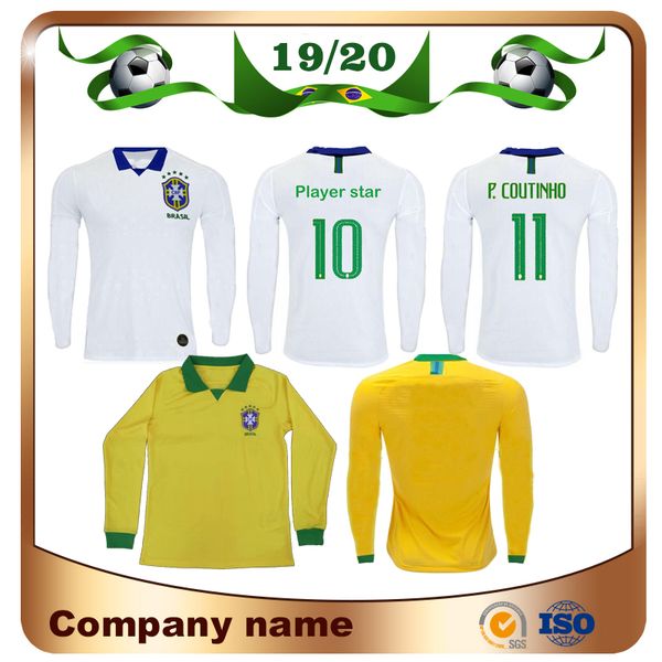 2019 Copa America Brazil Long Sleeve Soccer Jersey 19/20 Home G.JESUS P.COUTINHO MARCELO PAULINHO Soccer Shirt national team football Unifor
2019 Copa America Brazil Long Sleeve Soccer Jersey 19/20 Home G.JESUS P.COUTINHO MARCELO PAULINHO Soccer Shirt national team football Unifor