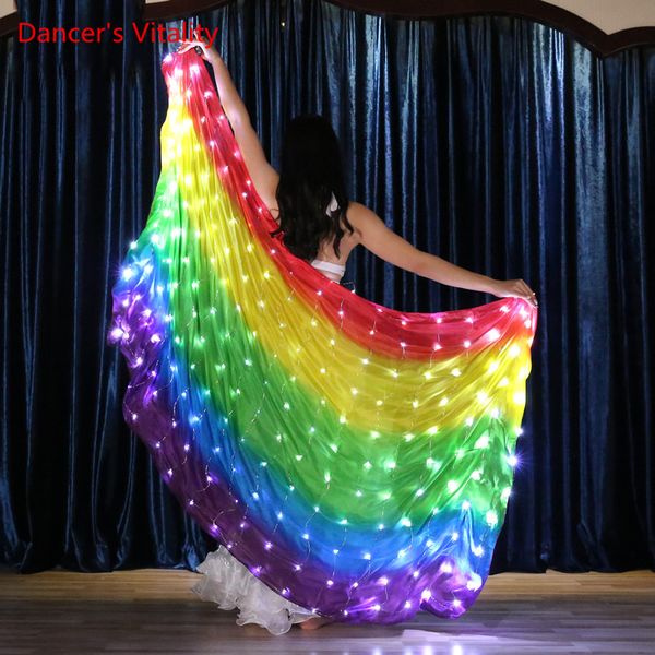 women new belly dance led luminous scarf dance performance props accessories fluorescent scarf accessories, Black;red
women new belly dance led luminous scarf dance performance props accessories fluorescent scarf accessories, Black;red