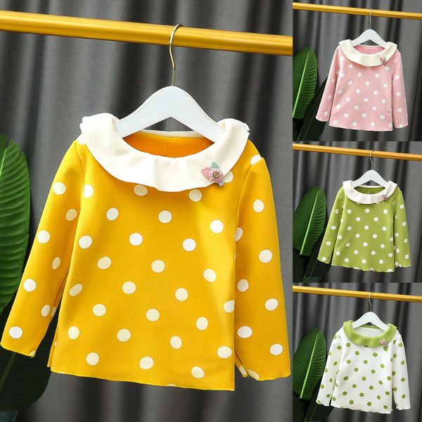 girl bottoming shirt keep warm sweater lapel dot flower blending jacket long sleeve o-neck fashion casual baby sweater, Blue
girl bottoming shirt keep warm sweater lapel dot flower blending jacket long sleeve o-neck fashion casual baby sweater, Blue