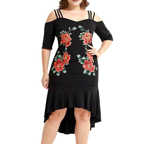 froal appliques mermaid dress slash neck black plus size dress off the shoulder dresses woman party night bodycon dress, Black;gray
froal appliques mermaid dress slash neck black plus size dress off the shoulder dresses woman party night bodycon dress, Black;gray