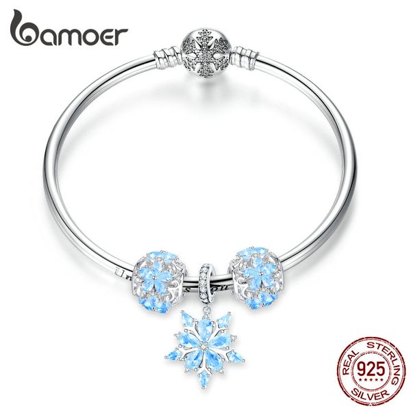 bamoer genuine 925 sterling silver winter snowflake princess bangle for women charm bracelet luxury european bijoux scb833, Black
bamoer genuine 925 sterling silver winter snowflake princess bangle for women charm bracelet luxury european bijoux scb833, Black