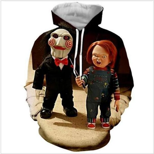 new fashion women men horror movie character chucky casual 3d printed crewneck sweatshirts hoodies sportwear coat, Black
new fashion women men horror movie character chucky casual 3d printed crewneck sweatshirts hoodies sportwear coat, Black